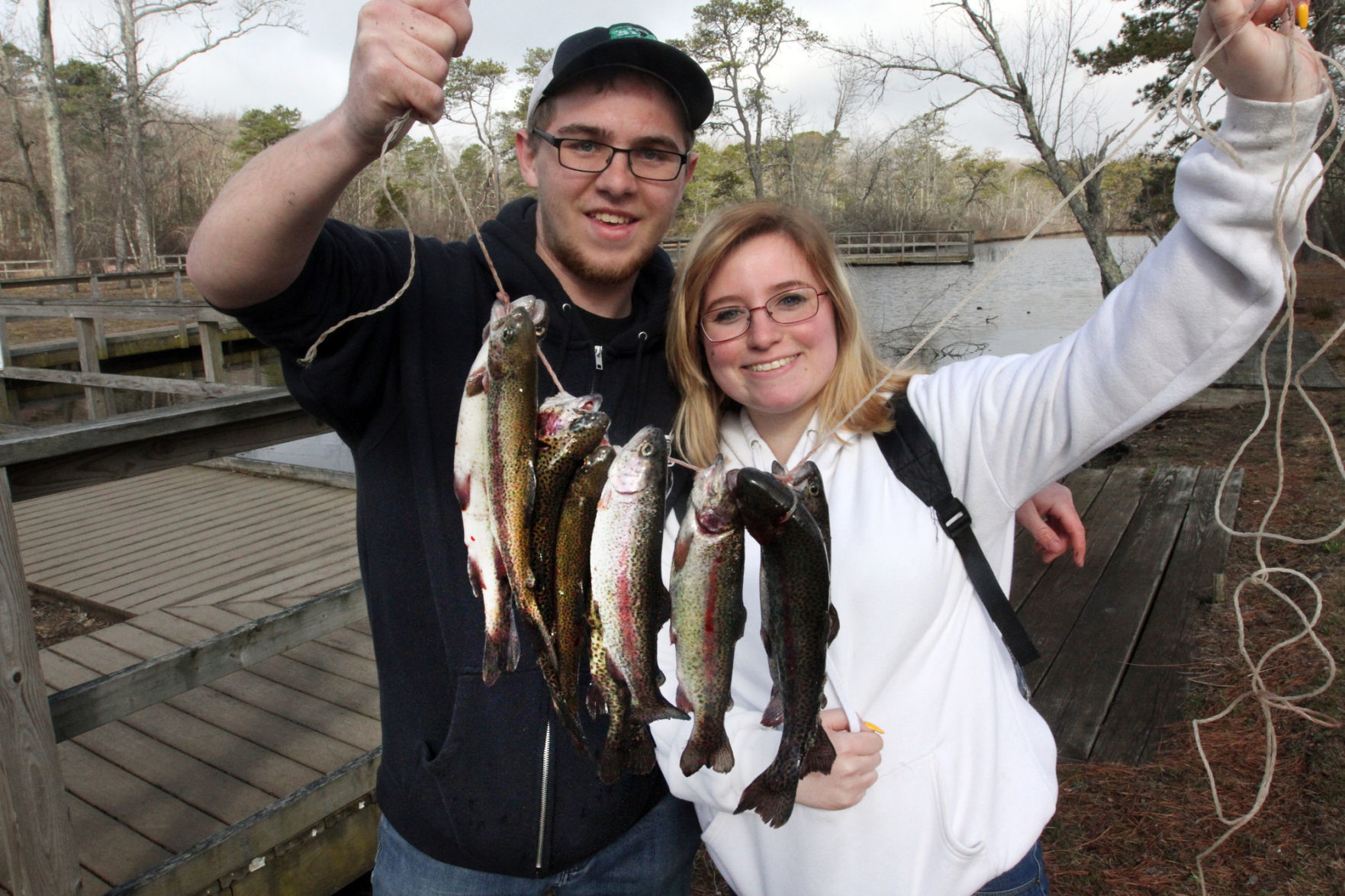 Trout fishing at Birch Grove
